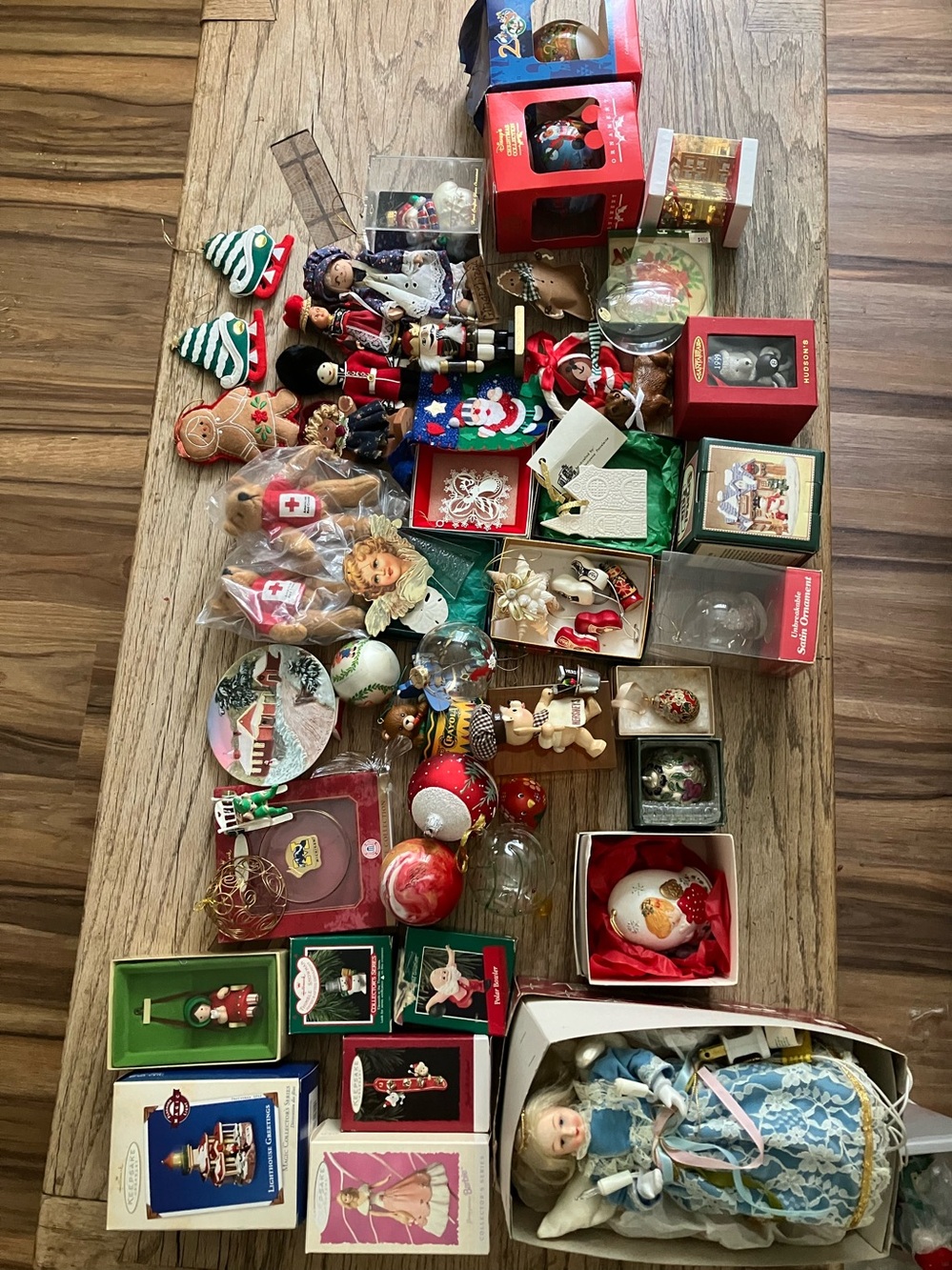 Christmas Ornaments and Angel Topper